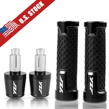 For Yamaha YZF R3 R6 R1 Motorcycle Handlebar Hand Grips Handle Bar End Cap 7/8"