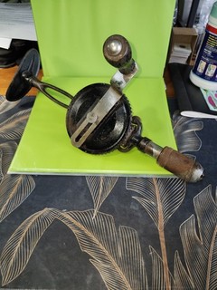 Antique Stanley Rule And Level Co Hand Drill No 733 Made In The USA. Rare Tool.