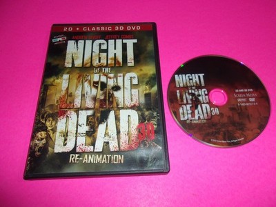 Night of the Living Dead Re-Animation (2D +3D Horror DVD, 2012) NO GLASSES