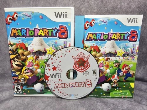 Mario Party 8 (Nintendo Wii, 2006) Complete W/Manual CiB Tested & Working