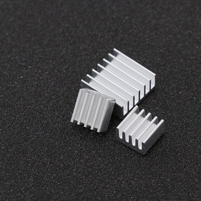 3-teiliges Kühlkörper-Aluminium-Kühlkörper-Kühler-Kit für Himbeer-Pi (Silber)