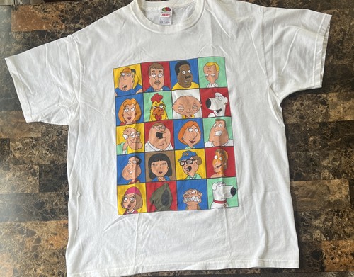 Fruit of the Loom Heavy Cotton Family Guy Graphic Tee White XL