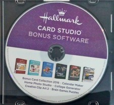 Hallmark Card Studio Bonus Software CD-ROM card collection, photo studio,..NEW