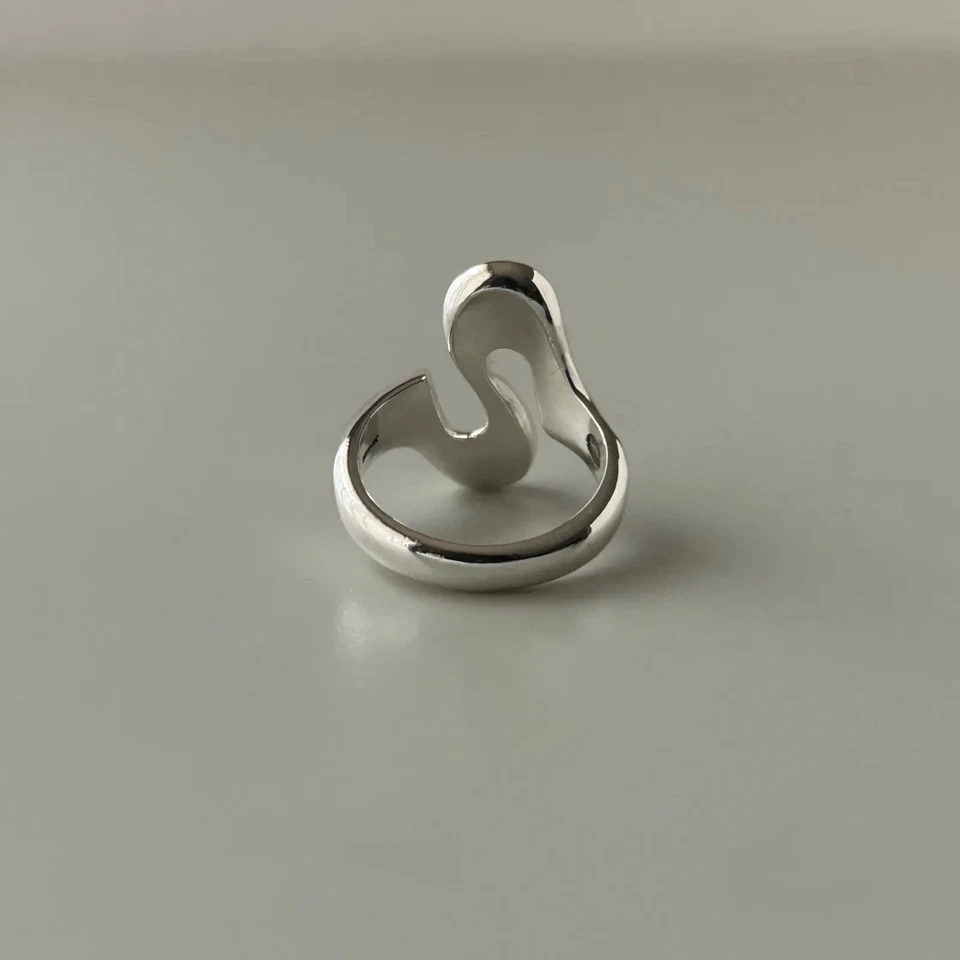 Anillo Georg Jensen 221 Plata AG925 Talla 13.5 US6.5-6.75 Usado Dinamarca Auténtico Foto 3 de 4