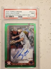 2025 Topps Chrome Shay Whitcomb Rokie AUTOGRAPH Green REFRACTOR #RASW MINT 9...
