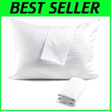 100% Cotton Pillow Covers, King Size 20x36, 6 Pack