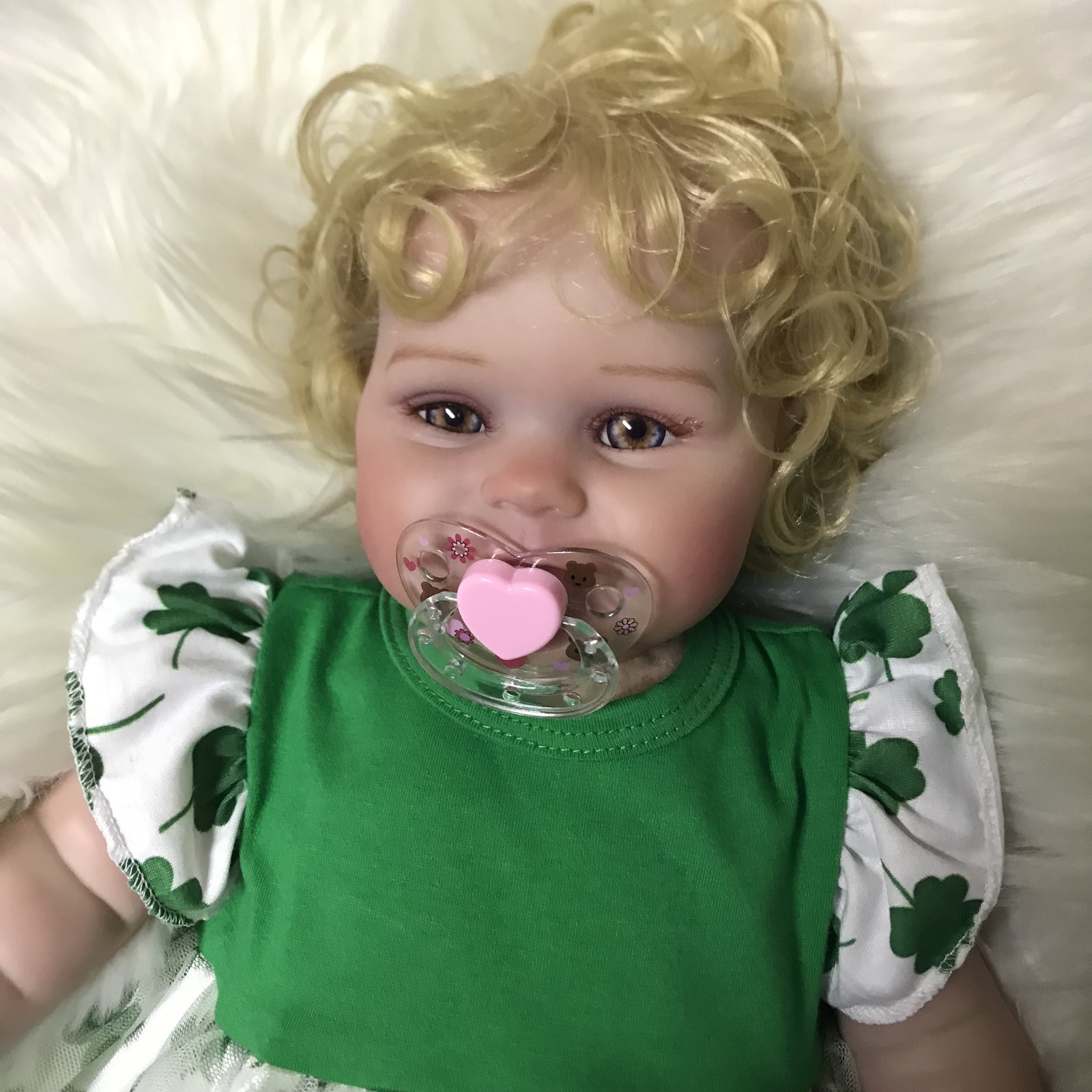 Vinyl Silicone Weighted Newborn Doll Handmade Gift Xmas