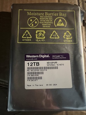 Western Digital 12TB WD Purple Pro Festplatte, Smart Video HDD, mit AllFrame 