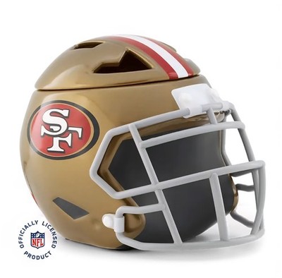 Scentsy NFL San Francisco 49ers Football Helmet Warmer FULL SIZE + NFL Wax NIB