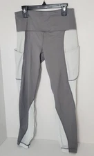 Active Life Women's Gray & White Performance Leggings Medium New without tags
