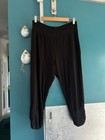 Lou Lou Perry Bamboo Cropped Pants With Ruched Hem & Pockets. Size S