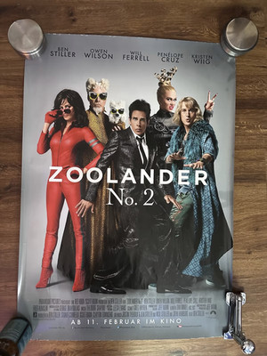 Original Kinoplakat Zoolander No. 2 DIN A1 - Filmplakat Kinoposter