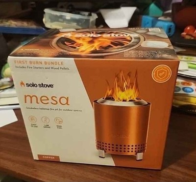 Solo Stove Mesa Smokeless Tabletop Fire Pit Copper