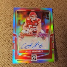 2024 Panini Donruss Optic NFL / Signature Series Holo: Creed Humphrey #SSH-CHY