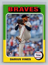 2024 Topps Herritage High Number #650 Darius Vines RC MLB Atlanta Braves