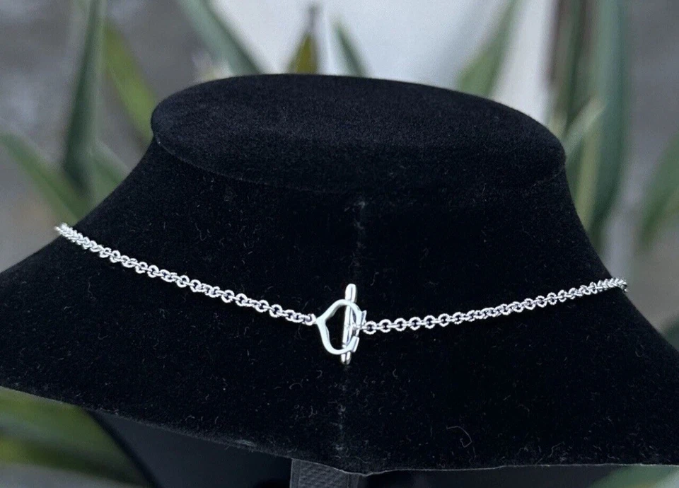 Collar Colgante Philippe Charriol Llama Blanca Oro Blanco 18K Diamantes 16" Foto 3 de 4