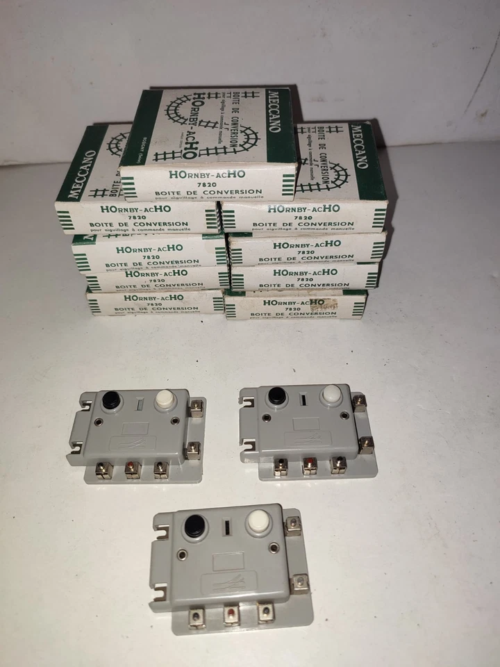 MECCANO/HORNBY HO 7820 LOT 12 BOITIER DE CONVERSION DONT 9 EN BOITE BEL ETAT - Photo 2/4