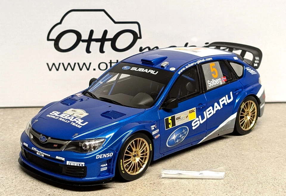 SUBARU IMPREZA WRC #5 RALLY GERMANY 2008 SOLBERG OTTOMOBILE OT365 1:18 - Photo 3/4