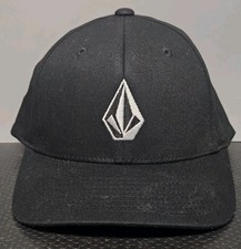New Volcom Full Stone Flexfit Hat Black Big Youth READ