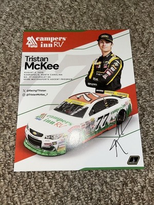 Tristan McKee Campers Inn RV ARCA  Signed 2026 Postcard hero Card