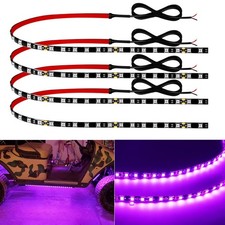 Car Led Strip Lights 24 24inch60cm Pink Connectable