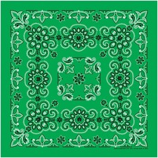 Carolina Manuf Texas Paisley Cotton Bandana - Authentic Texas Style, 27" x 27"