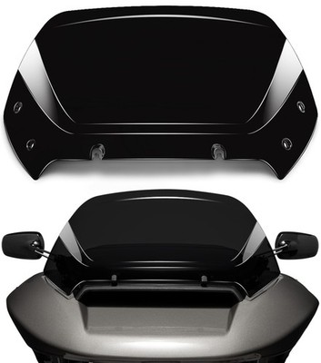 10'' Wave Windshield Windscreen Wind Splitter fits for Harley Davidson CVO Roa...