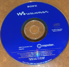 Sony Walkman Utility Software CD-ROM 2007 EUC MP3 Conversion Napster Windows