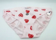 NWT GAP BODY LARGE RED HEARTS/ LIGHT PINK VINTAGE RARE BIKINI PANTIES NWT