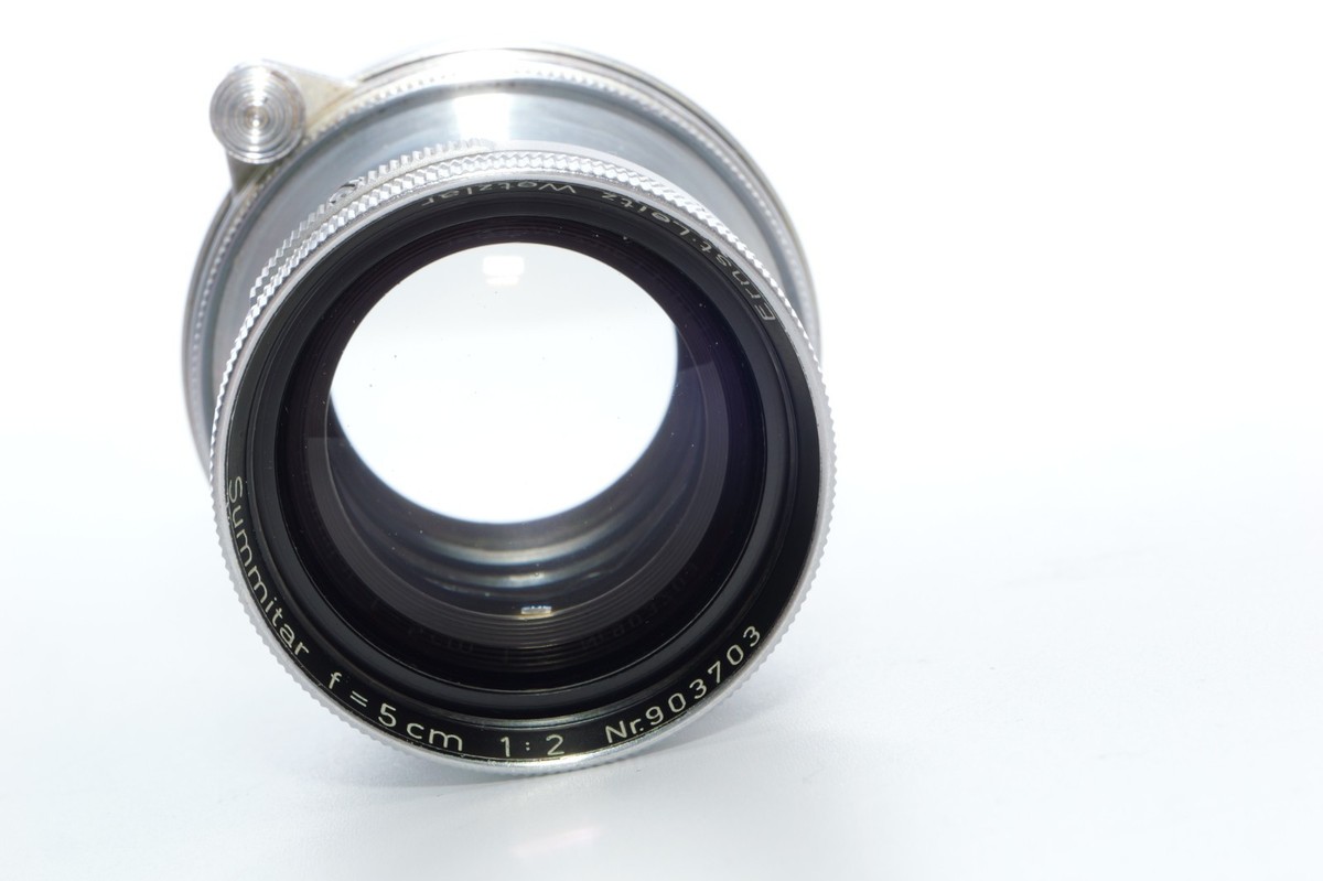 Leica IIIC Summitar 5cm f2 LTM L39 Screw Mount Standard Lens. Caps