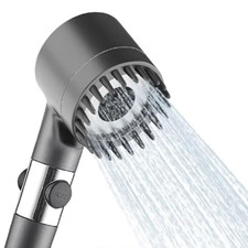 Filtered Shower Head with Handheld, High Pressure Water Flow and Multiple Spray