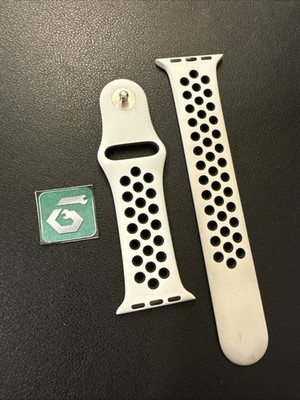 Apple Watch Nike Sport Band 41mm (38/40) Genuine OEM Pure Platinum Black  M/L