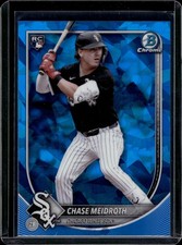 2025 Bowman Chrome Sapphire Chase Meidroth #71 Rookie RC White Sox