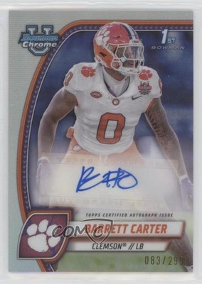 2024 Bowman U Chrome Prospect Refractor 83/299 Barrett Carter #PA-BCA Auto 1xd