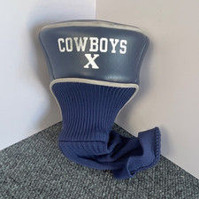 USED Dallas Cowboys Driver Head Cover Navy Blue White Golf Single