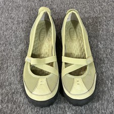 Clarks Privo Mary Jane Shoes Womens 6.5 Green Hook & Loop Casual Walking Flats