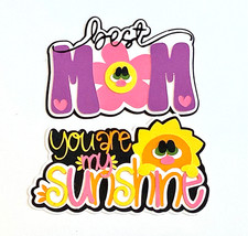 2D Die Cuts You Are My Sunshine for Craft Scrapbooking Embellishments Ideas