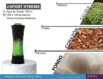 Jafra J -Sport Xtreme EDT 3.3 Fl oz