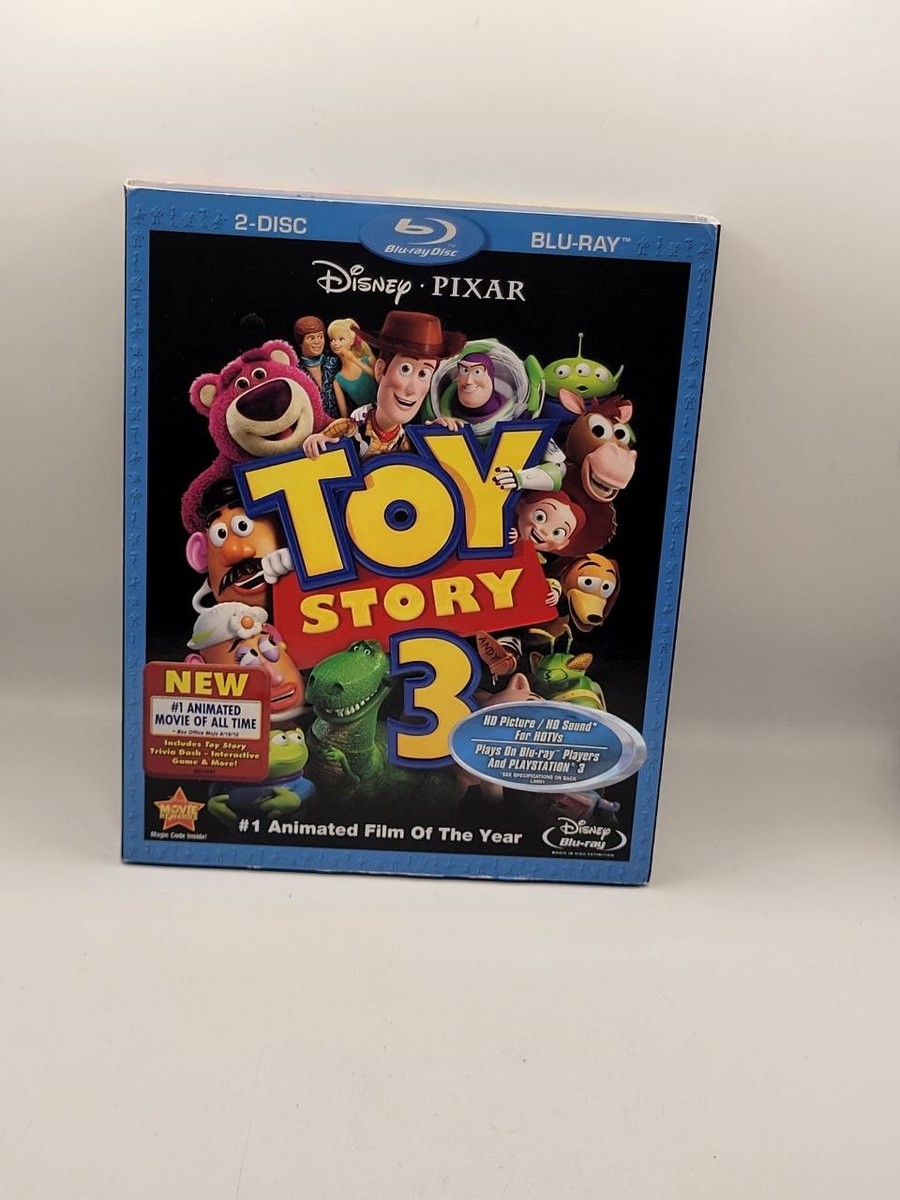 Disney Pixar Toy Story 1 2 3 Blu-ray DVD Digital Code Complete