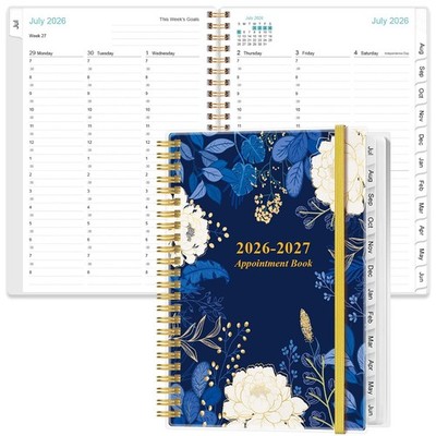 2026-2027 Appointment Book Planner Daily Hourly Weekly 30-Minute Interval