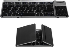 DeLUX Foldable Keyboard with Touchpad and 64 ...