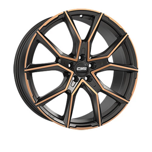 2x CMS C33 8,0x18 ET46 Diamond Black Copper Alufelge 4250314137282  