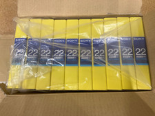 Box of 10 Sony BCT-22SXA BETACAM Digital Video Cassette 2