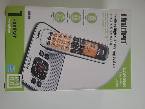 Uniden D1680 Jednoliniowy telefon bezprzewodowy z podstawą i przewodami - przetestowany i działający - Zdjęcie 11 z 16