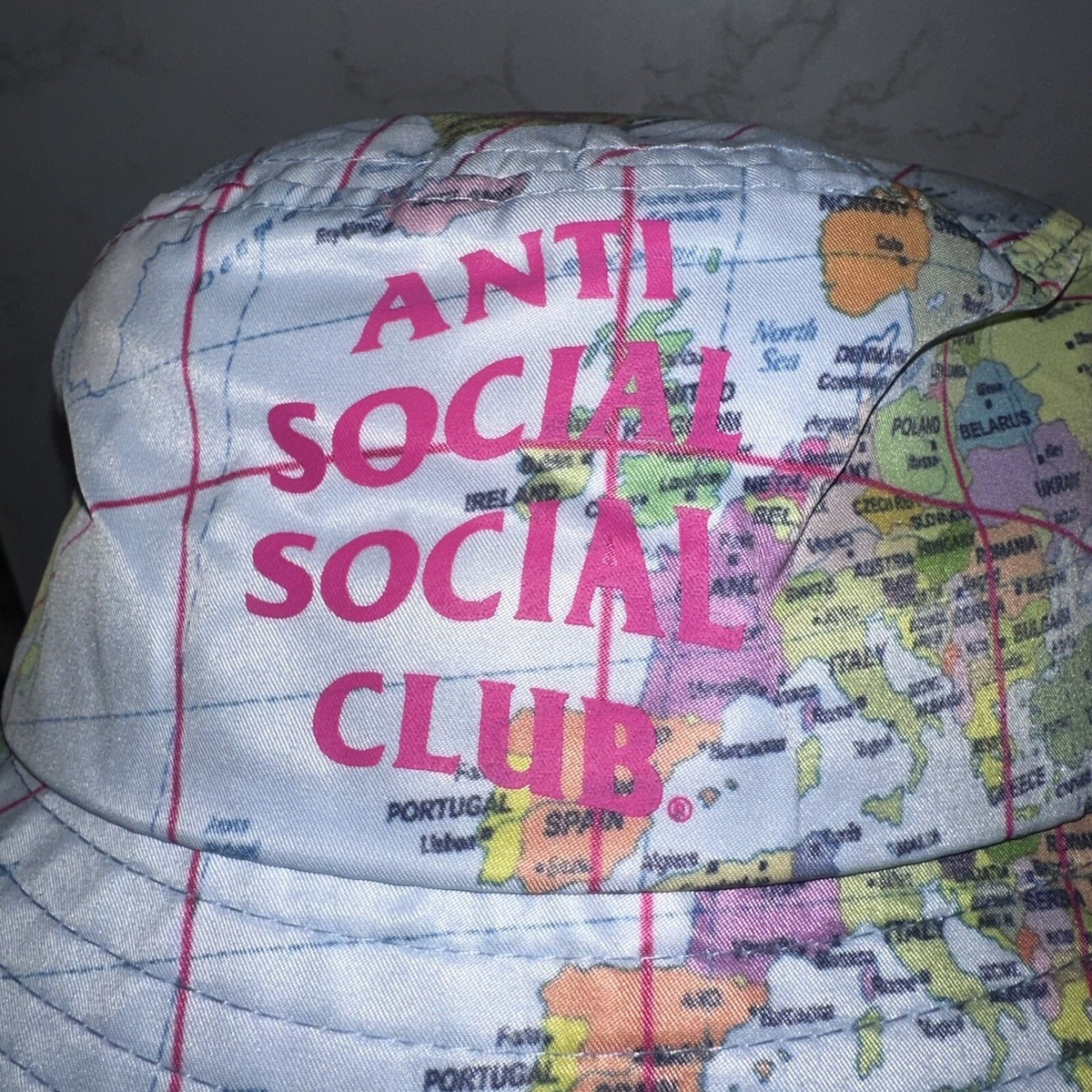 Anti Social Social Club Current Location Bucket Hat New w 