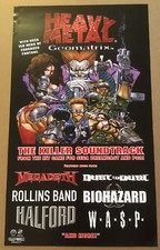 HEAVY METAL 2000 PROMO POSTER of Game CD MEGADETH Rob Halford W.A.S.P. Biohazard