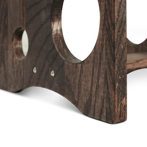 CONSDAN Weinregal, Weinregale Arbeitsplatte, Eiche Weinflaschenhalter 6 Flaschen - Bild 19 von 21