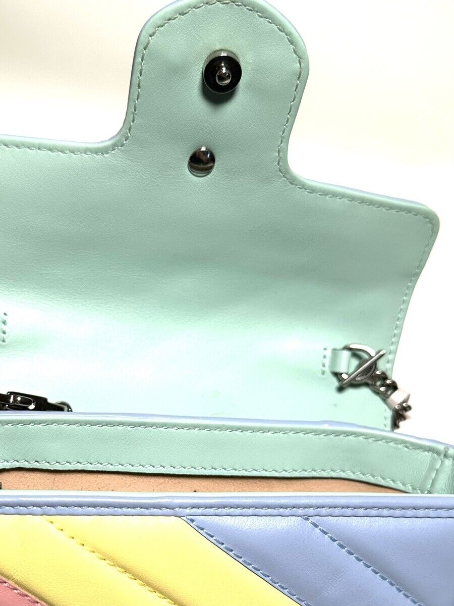 Gucci GG Rainbow Limited Edition Super Mini Marmont Bag Gucci GG Rainbow Limited Edition Super Mini Marmont Bag