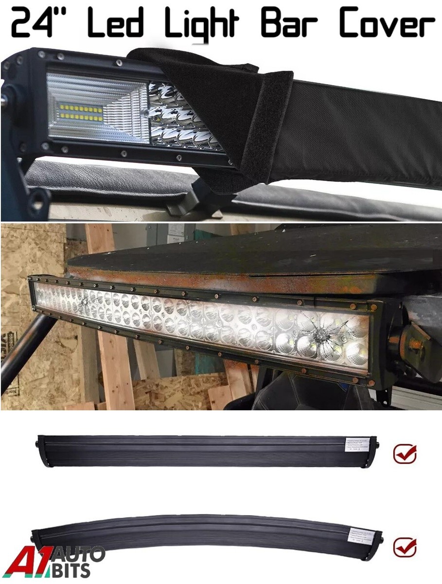 Copertura Per Barra LED 61 Cm - Impermeabile E Antivento, Per Auto E Fuoristrada, Nero