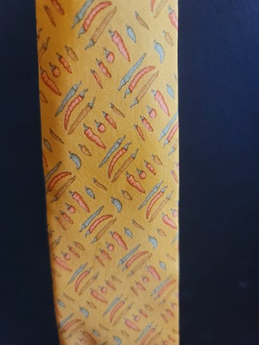 Salvatore Ferragamo Italy Men's Chili Pepper Food Tie
